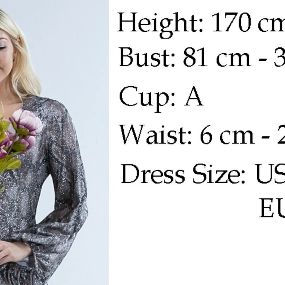 Black Sequin Side Split Zipper Dress - Picture 6 of 6